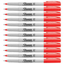 Sharpie Permanent Marker Ultra Fine 0.3mm Red Pack 12 37002 (Box 12) - SuperOffice