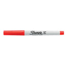 Sharpie Permanent Marker Ultra Fine 0.3mm Red Pack 12 37002 (Box 12) - SuperOffice