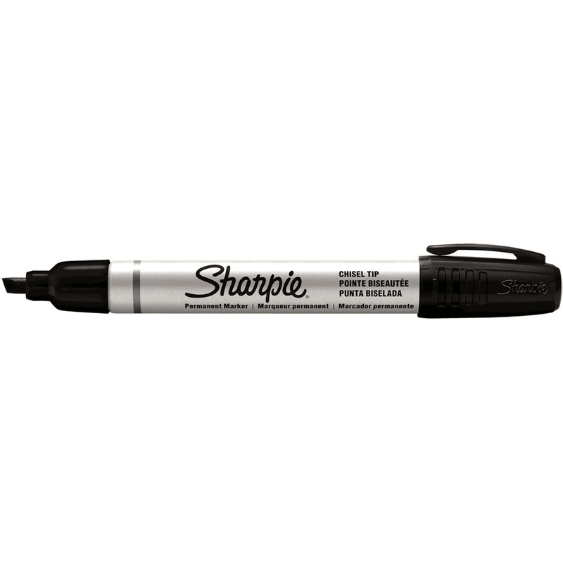 Sharpie Pro Durable Metal Permanent Marker Chisel Tip Black Box 12 S20093051 (Box 12) - SuperOffice