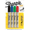 Sharpie Pro Metal Permanent Marker Bullet Point 4.0Mm Assorted Pack 4 1794273 - SuperOffice