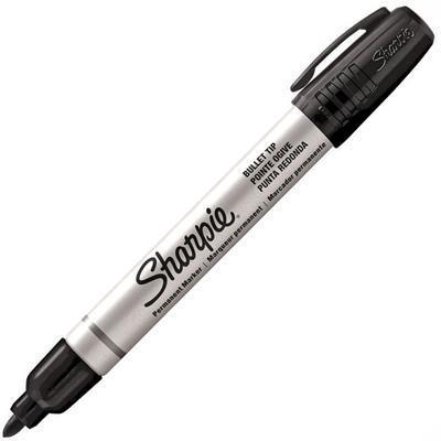 Sharpie Pro Metal Permanent Marker Bullet Point 4.0Mm Black Pack 4 1794272 - SuperOffice