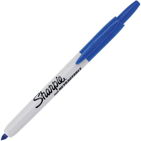 Sharpie Retractable Permanent Marker Bullet 1.0Mm Blue 36703 - SuperOffice