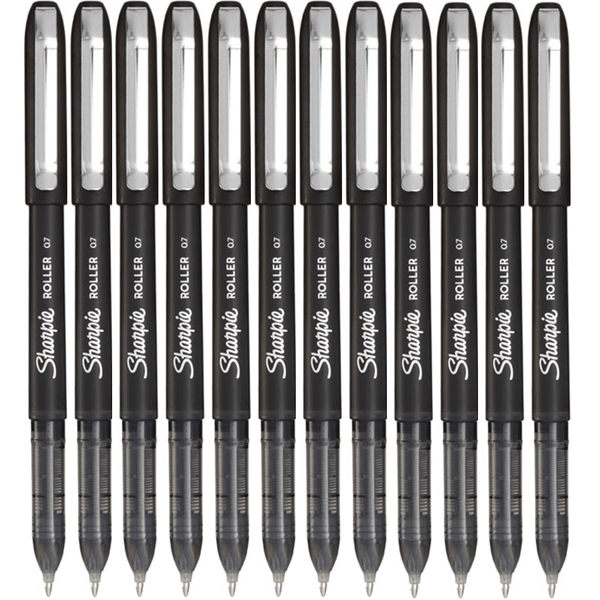 Sharpie Roller Arrow Point Pen 0.7mm Black Rollerball Box 12 2116788 - SuperOffice