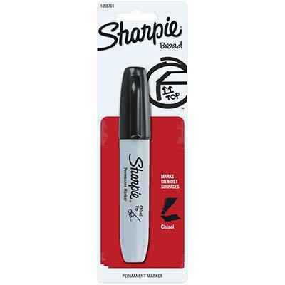 Sharpie Super Permanent Marker Chisel Point 5.0Mm Black 1859701 - SuperOffice