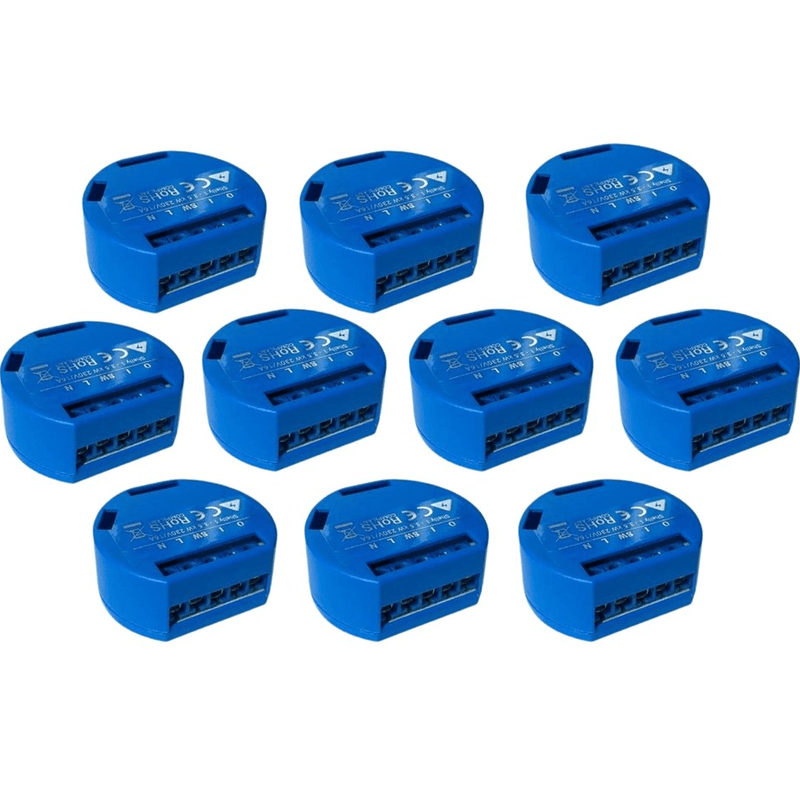 Shelly 1 WiFi Relay Switch RoHS Compliant Smart Home Automation 10 Pack BULK Alexa Google Home 3800235262450-10PACK - SuperOffice