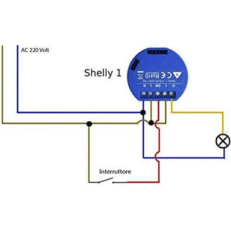 Shelly 1 WiFi Relay Switch RoHS Compliant Smart Home Automation 10 Pack BULK Alexa Google Home 3800235262450-10PACK - SuperOffice