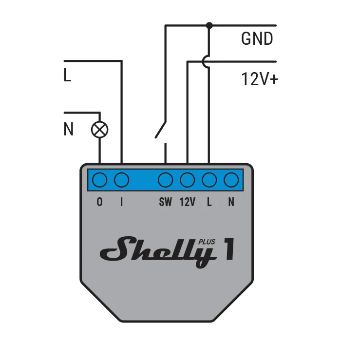 Shelly Plus 1 WiFi Relay Switch 1+ Smart Bluetooth 3800235265000 (1 Pack) - SuperOffice