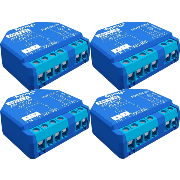 Shelly Plus 1 WiFi Relay Switch 4 Pack BULK 3800235265000 (4 Pack) - SuperOffice