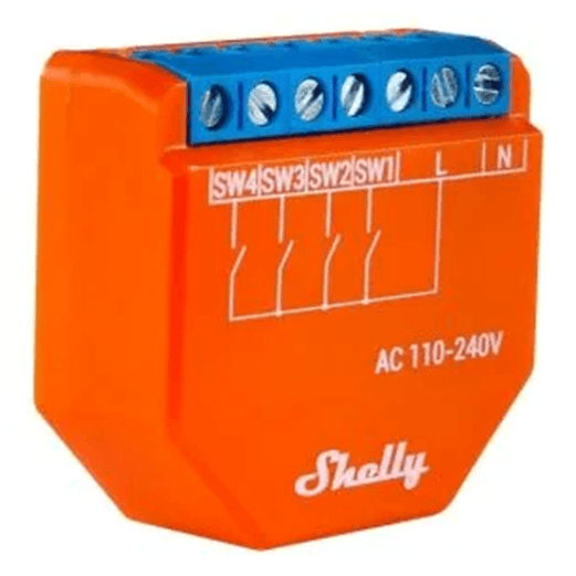 Shelly Plus i4 Wi-Fi Operated 4 Digital Inputs Controller| SuperOffice