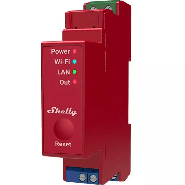 Shelly Pro 1PM Wi-Fi LAN Bluetooth Relay Switch Power Metering Smart Home Automation SHELLYPRO1PM - SuperOffice