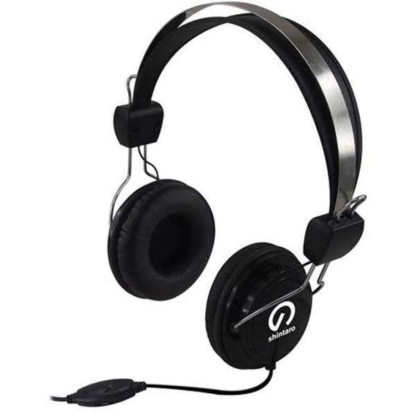 Shintaro Multimedia Headset With Inline Microphone Black 14SH-105M - SuperOffice