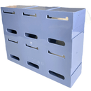 Shuter 6 Compartment Organiser Storage Cabinet Tilt Free Block Bin Stackable TF-306 - SuperOffice