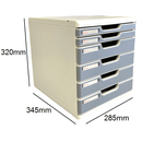 Shuter Multi Sliding Tray A4 Desktop Document Paper Organiser Filing Cabinet AC-042 - SuperOffice