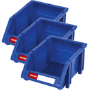 Shuter Tools Parts Storage Bin Stacking Blue 3 Pack HB-1218 (3 Pack) - SuperOffice
