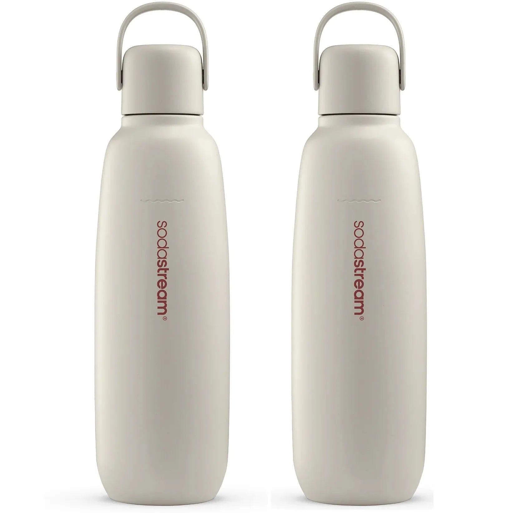 SodaStream Bottle Fizz & GO All Metal Sand 900ml 2 Pack