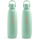 SodaStream Bottle Fizz & GO Portable Travel Cool Metal Mint Green 900ml 2 Pack 4062402980-06/24 (2 Pack) - SuperOffice