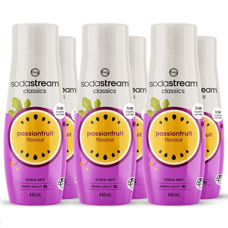SodaStream Classics Passionfruit Syrup Mix 440ml Pack 6 BULK 4124643610 ( 6 Pack) - SuperOffice