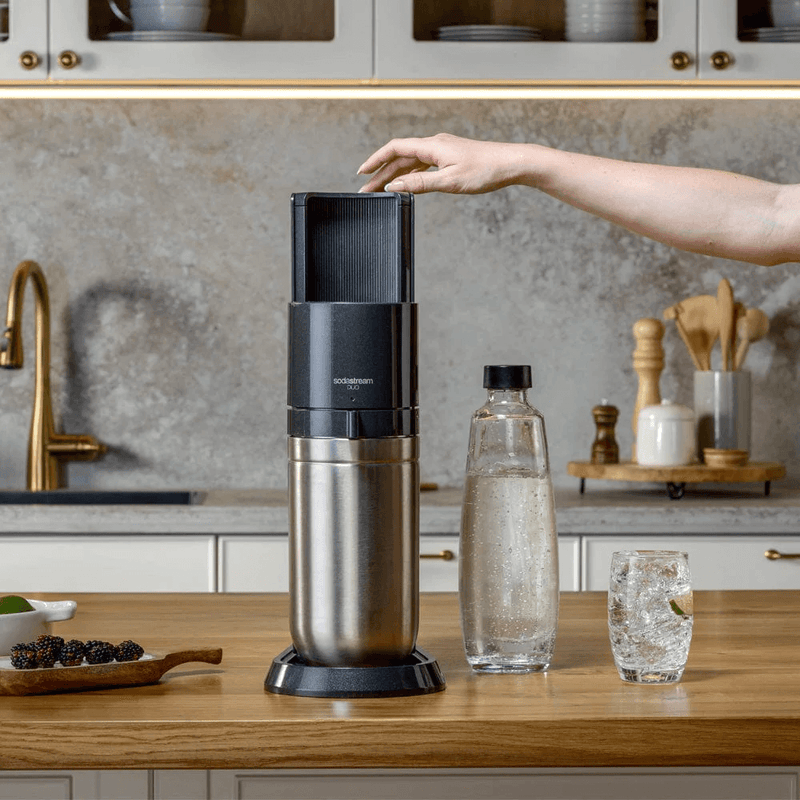 Sodastream DUO Starter Pack Soft Fizzy Drink Sparkling Maker Soda Stream Quick Connect 1016812611 (DUO BLACK) - SuperOffice