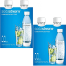 SodaStream Fuse White Bottle Carbonating Sparkling 1L Portable 4 Pack 1741210610 - WHITE 1L (4 Pack) - SuperOffice