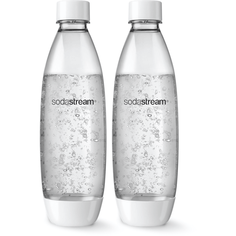 SodaStream Fuse White Bottle Carbonating Sparkling 1L Portable 4 Pack 1741210610 - WHITE 1L (4 Pack) - SuperOffice