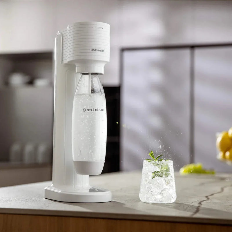 Sodastream Gaia Starter Pack Soft Fizzy Drink Sparkling Maker Soda Stream White 4012791981 - SuperOffice