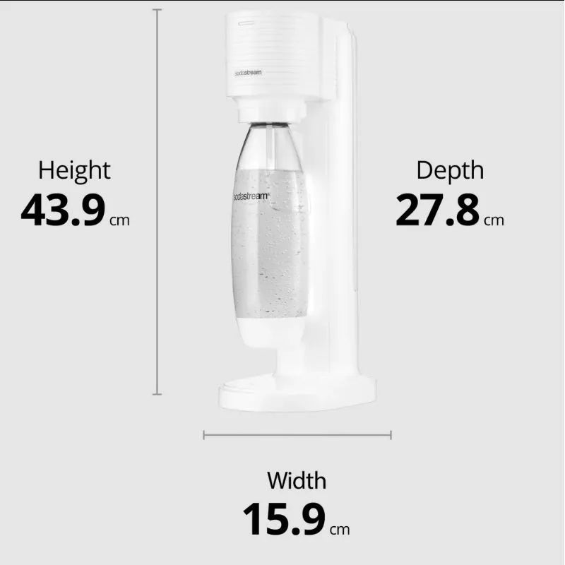 Sodastream Gaia Starter Pack Soft Fizzy Drink Sparkling Maker Soda Stream White 4012791981 - SuperOffice