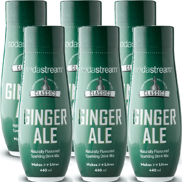 SodaStream Ginger Ale Syrup Soda Mix 440mL Pack 6 BULK 1424201610 (6 Pack) - SuperOffice