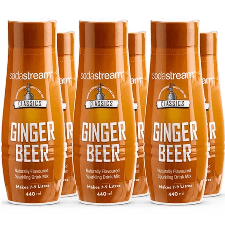SodaStream Ginger Beer Syrup Soda Mix 440mL Pack 6 BULK SuperOffice