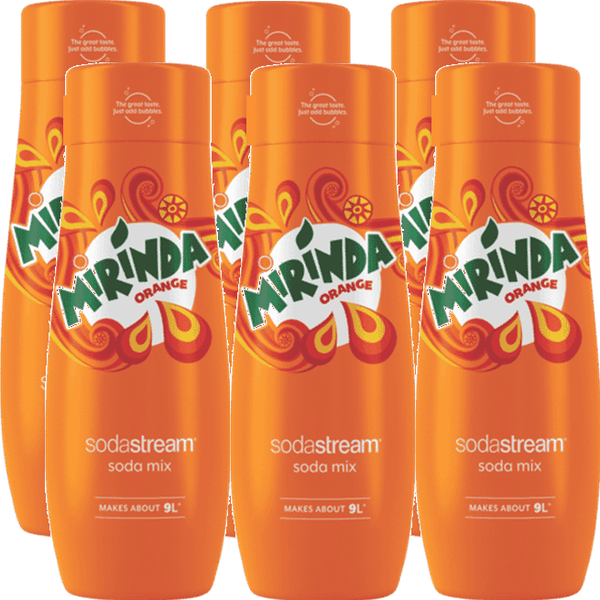 SodaStream Mirinda Orange Syrup Mix 440mL Pack 6 BULK 1924204610 (6 Pack) - SuperOffice