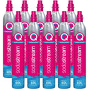 Sodastream Quick Connect Gas CO2 Cylinder 60L Refill Replacement Pink Pack 10 1132261610 (Pack 10) - SuperOffice