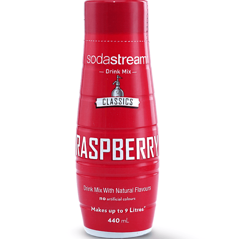 SodaStream Raspberry Classic Syrup Soda Mix 440mL Pack 6 BULK 1024215610 (6 Pack) - Raspberry - SuperOffice