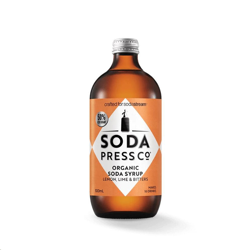SodaStream Soda Press Co Lemon Lime & Bitters Organic Syrup Mix 500ml Pack 6 BULK 1024812610 - SuperOffice