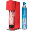 SodaStream Source Element Sparkling Carbonating Water Maker LED Indicator Starter Pack Kit 1219511614 (RED) - SuperOffice