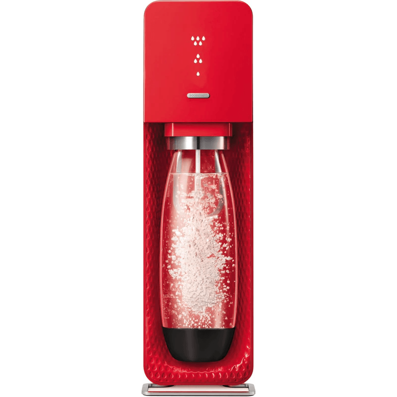 SodaStream Source Element Sparkling Carbonating Water Maker LED Indicator Starter Pack Kit 1219511614 (RED) - SuperOffice