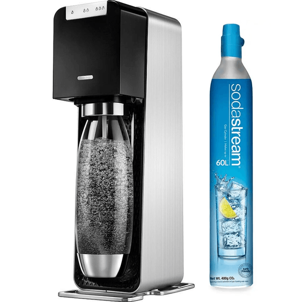 SodaStream Source Power Sparkling Carbonating Water Maker Electric Automatic Starter Pack Kit 1019811611 - SuperOffice