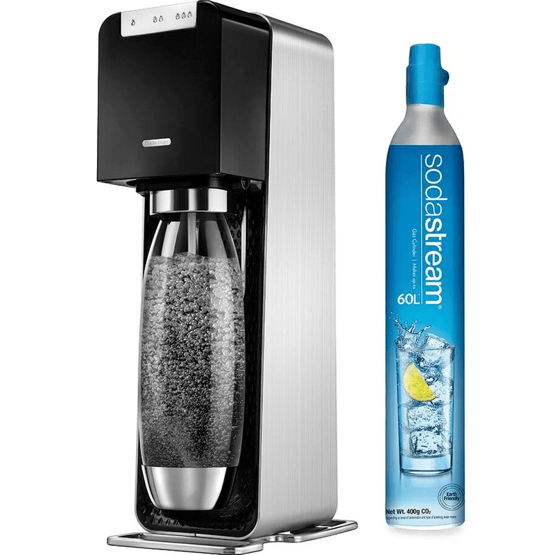 SodaStream Source Power Sparkling Carbonating Water Maker Electric Automatic Starter Pack Kit 1019811611 - SuperOffice