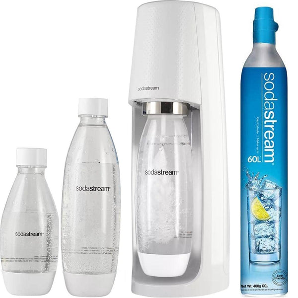 Sodastream Spirit Starter Mega Pack Bottles Gas Soda Maker Fizzy Water Drink White 1011713610 - SuperOffice