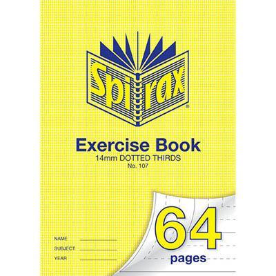 Spirax 107 Exercise Book Dotted Thirds 14Mm 70Gsm 64 Page A4 56107 - SuperOffice