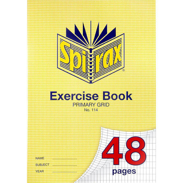 Spirax 114 Exercise Book Primary Grid 10 X 5Mm 70Gsm 48 Page A4 56114 - SuperOffice