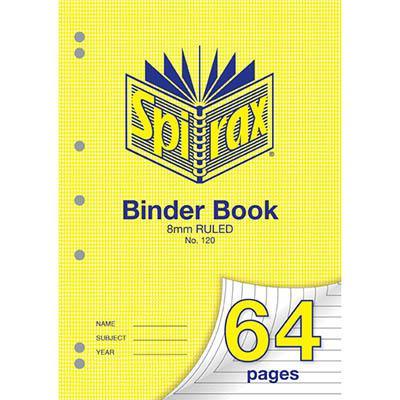 Spirax 120 Binder Book 8Mm Ruled 64 Page A4 56120 - SuperOffice