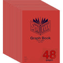 Spirax 132 Graph Book 5mm Grids 48 Pages A4 Red PP Cover 20 Pack BULK 56132P (20 Pack) - SuperOffice