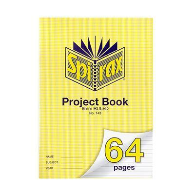 Spirax 143 Project Book 8Mm Ruled 64 Page A4 56143 - SuperOffice
