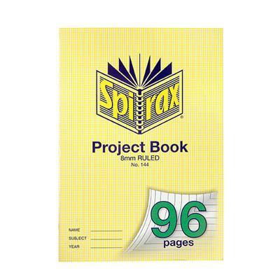 Spirax 144 Project Book 8Mm Ruled 96 Page A4 56144 - SuperOffice