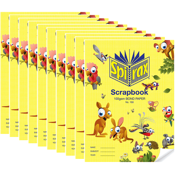 Spirax 150 Scrapbook 64 Page 100GSM Bond Paper 335x245mm Pack 10 56150P (10 Pack) - SuperOffice