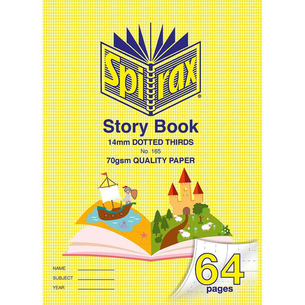 Spirax 165 Story Book Dotted Thirds 14Mm 70Gsm 64 Page 335 X 240Mm Map 56165 - SuperOffice