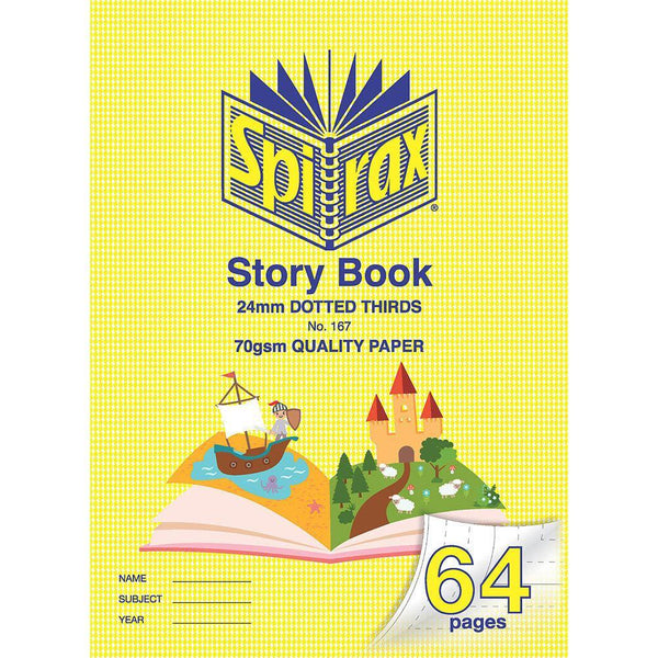 Spirax 167 Story Book Dotted Thirds 24Mm 70Gsm 64 Page 335 X 240Mm Map 56167 - SuperOffice