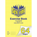 Spirax 211 Exercise Book Ruled Lines 11mm 70GSM 64 Page A4 20 Pack 56211 (20 Pack) - SuperOffice
