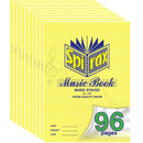 Spirax 244 Music Book Staved Lines 96 Page A4 Pack 10 Bulk 55244 (10 Pack) - SuperOffice