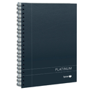 Spirax 401 Platinum Notebook Spiral Bound 200 Page A5 Black 56401 (1 Book) - SuperOffice