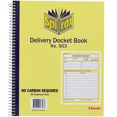 Spirax 503 Delivery Book Quarto 250 X 200Mm 56503 - SuperOffice
